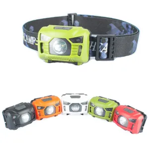 Motion Sensor Headlamp 5W Light Multi-Angle Light Adjustable Strap
