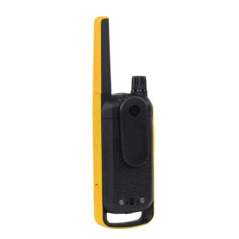 Motorola Solutions T470 Two-Way Radio Black W/Yellow Rechargeable Two Pack