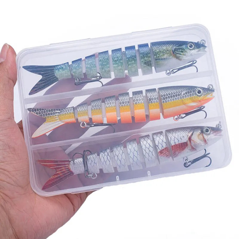 Multi Jointed Artificial Bait Slow Sinking Bionic Bait Ice Fishing Gear