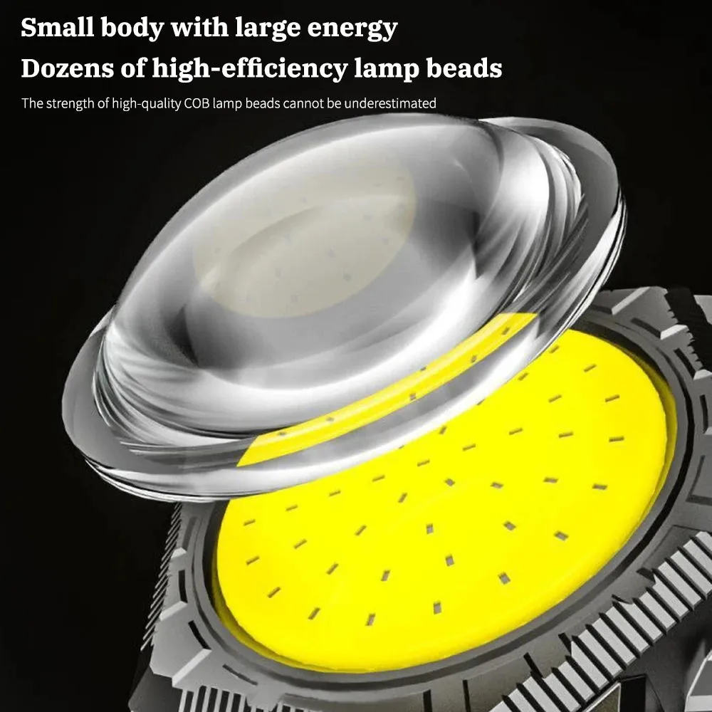 Multifunctional COB Headlamp Portable Mini Lighting USB Rechargeable Watch Light Night Running Waistpack Lights Outdoor Warning