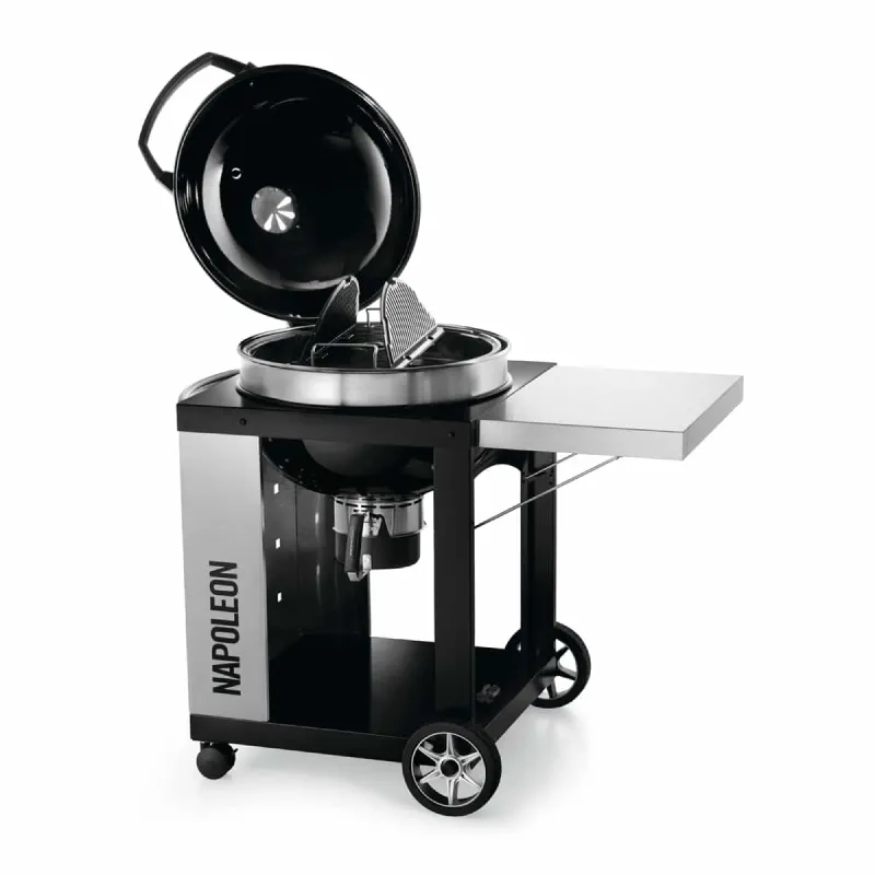 Napoleon PRO22K-CART-2 22″ Pro Cart Charcoal Kettle BBQ Grill