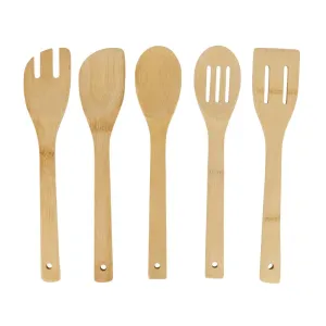 Natural Elements Bamboo Utensil 5 Piece Set