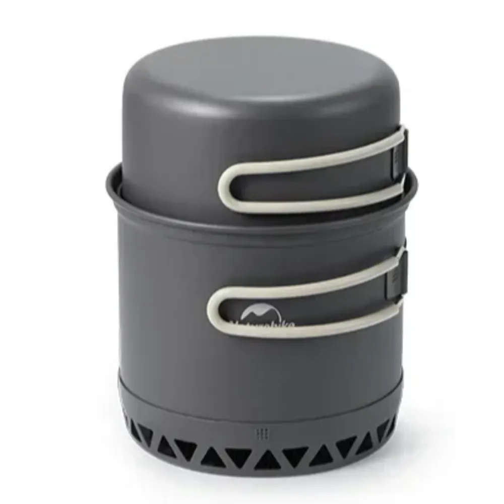 Naturehike Single Camping Pot Set with the radiator (Kettle and Bowl) 1.2 liter