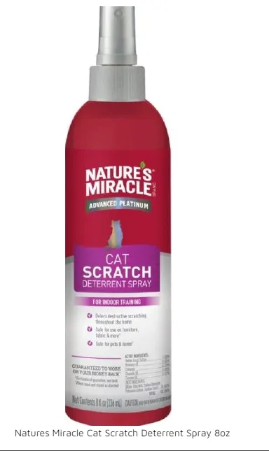 Natures Miracle Cat Scratch Deterrent Spray 8oz
