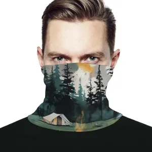 Neck Gaiter Face Mask for Cold Weather Wilderness Nature Camping Face Cover Scarf for Men Women Elastic Headbands Wind-proof Bandana for Skiing Fishing Hiking Cycling