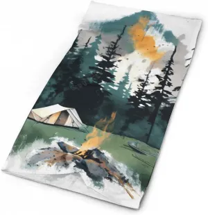 Neck Gaiter Face Mask for Cold Weather Wilderness Nature Camping Face Cover Scarf for Men Women Elastic Headbands Wind-proof Bandana for Skiing Fishing Hiking Cycling