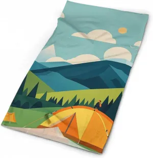 Neck Gaiter Mountain Camping Face Cover for Men Women Cold Weather Scarf Breathable Face Mask Wind-proof Balaclava Face Mask for Skiing Fishing Hiking Cycling