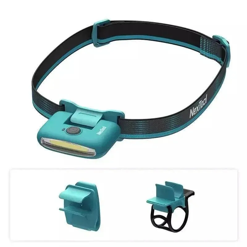 NexTool LED Headlight Rechargeable Head Lamp Zoom Waterproof Headlight Flashlight Three Light Switch Modes USB Charging Camping