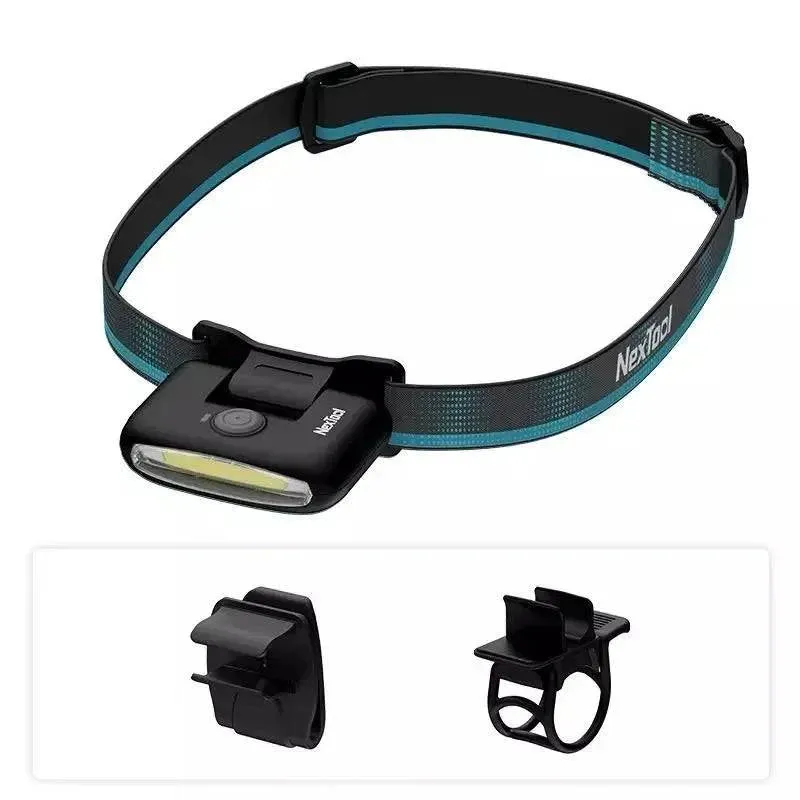NexTool LED Headlight Rechargeable Head Lamp Zoom Waterproof Headlight Flashlight Three Light Switch Modes USB Charging Camping