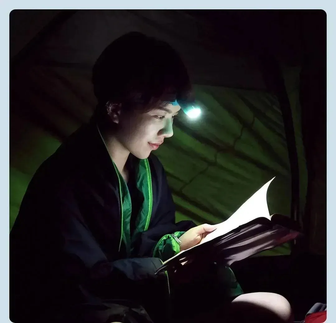 NexTool LED Headlight Rechargeable Head Lamp Zoom Waterproof Headlight Flashlight Three Light Switch Modes USB Charging Camping