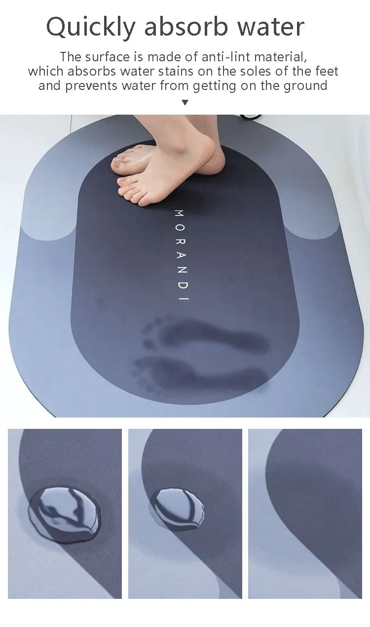 Non-slip Diatom Mud Absorbent Pad Floor Mat