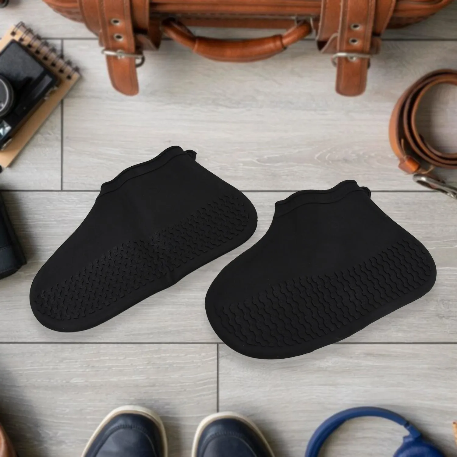 Non-Slip Silicone Reusable Waterproof Boot Covers (1 Pair)