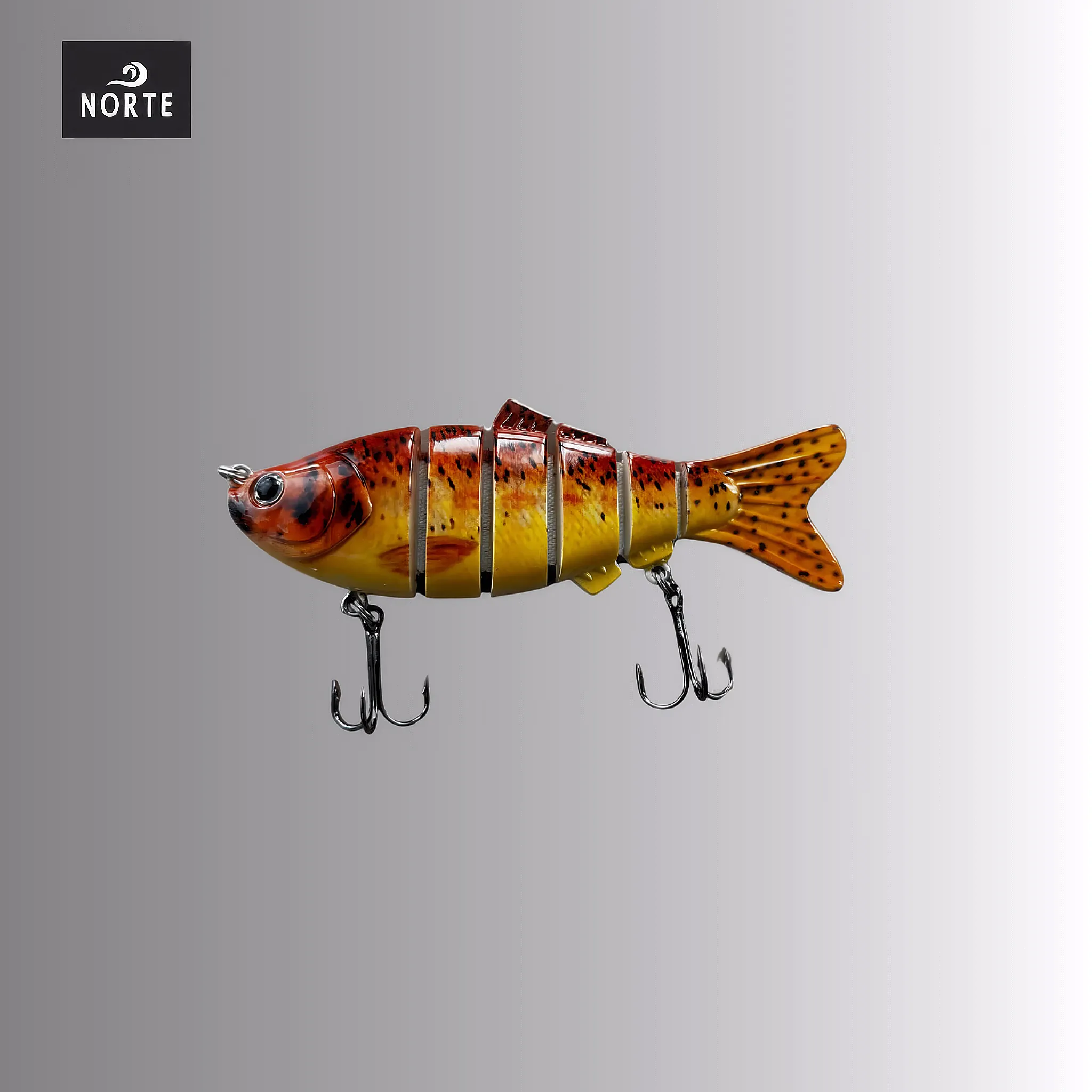 NORTE Segmented Minnow Fishing Lure – Realistic Artificial Bait for Freshwater