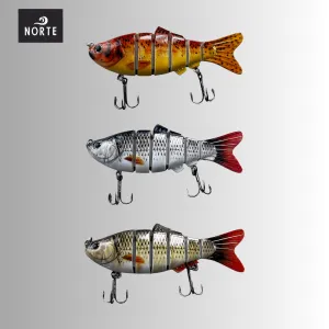 NORTE Segmented Minnow Fishing Lure – Realistic Artificial Bait for Freshwater