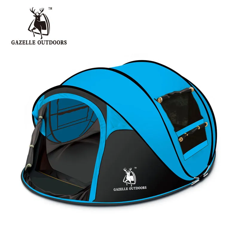 outdoor 3-4persons automatic pop up tent windproof  beach camping tent