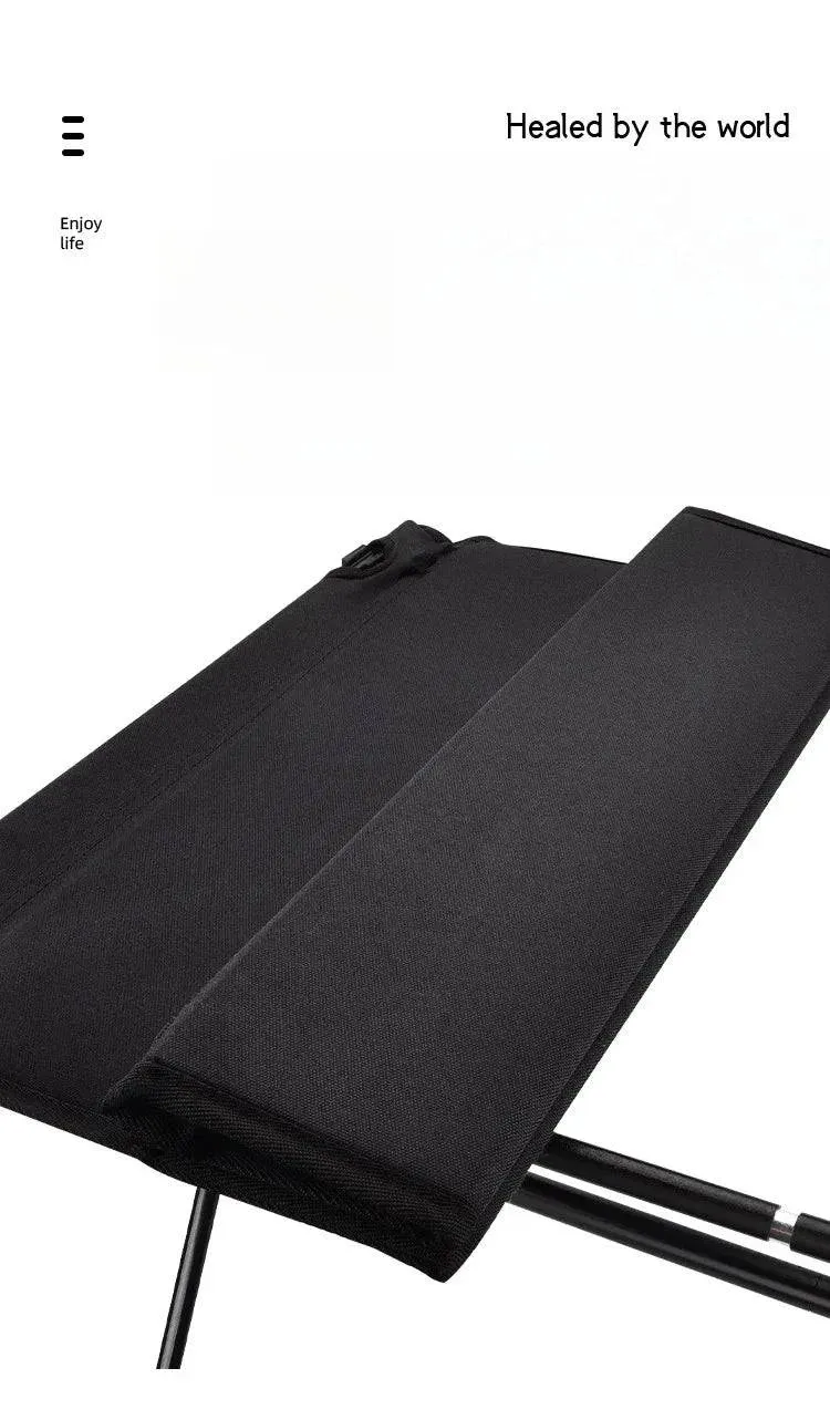 Outdoor Camping Tent Portable Aluminum Alloy Bracket Cloth Folding Table Aluminum Alloy Table Wild Dining Table