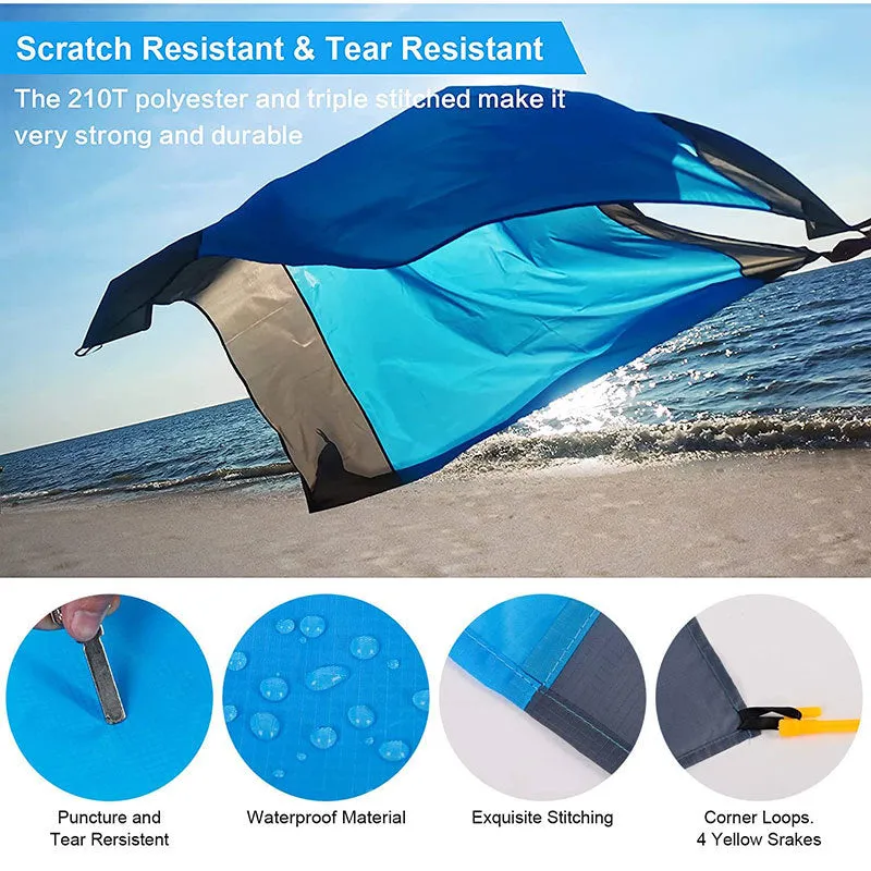 Outdoor Camping Waterproof Tide Mat Pocket Folding Lawn Beach Mat Picnic Mat
