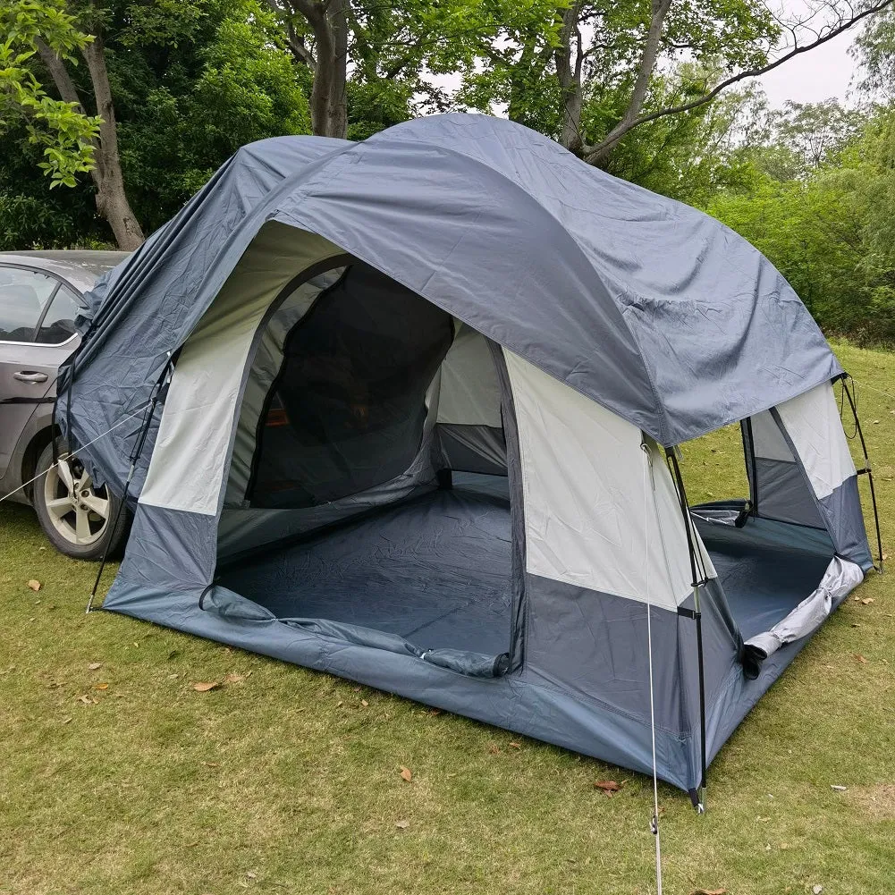 Outdoor Portable Waterproof Sedan SUV Car Rear Trunk Camping Tent for 3 Person