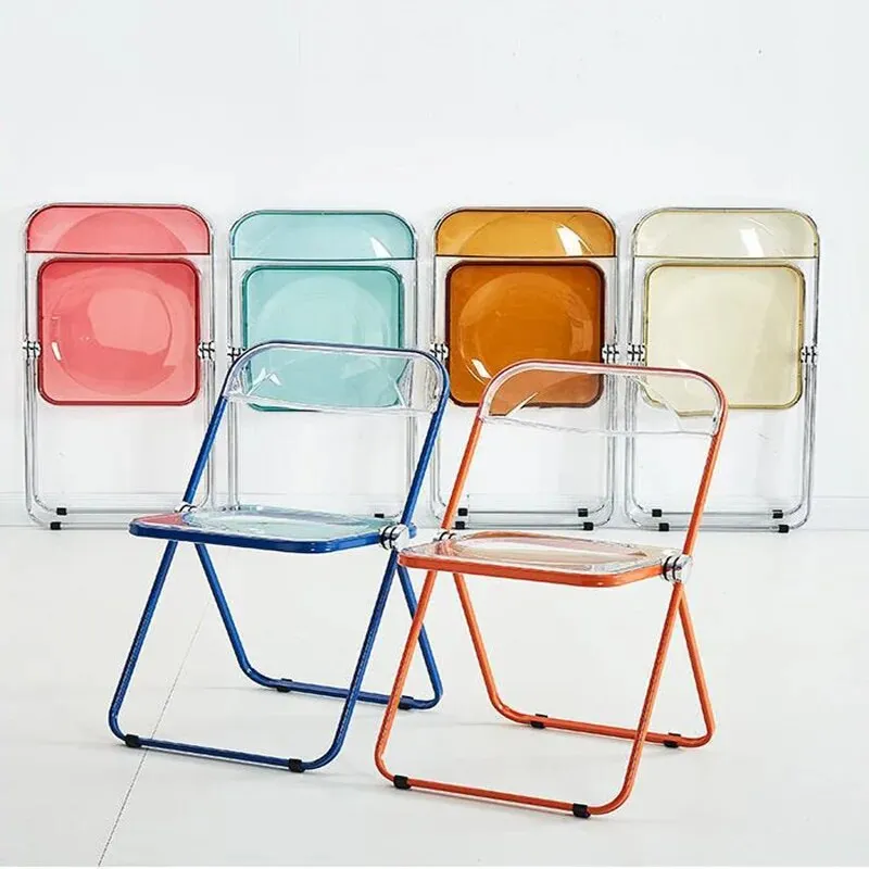 Outdoor Transparent Folding Backrest Chairs