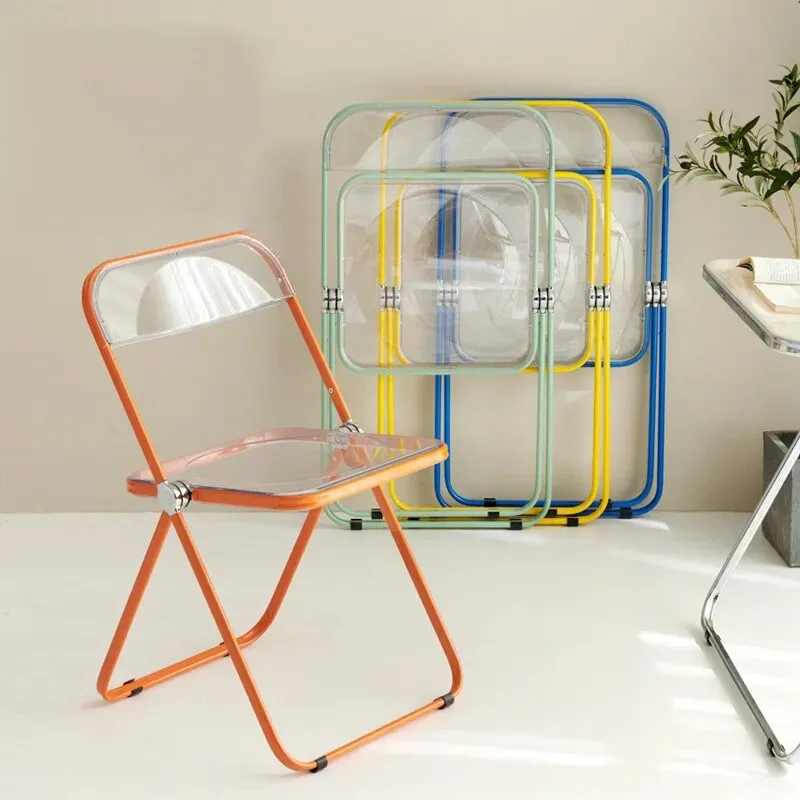 Outdoor Transparent Folding Backrest Chairs