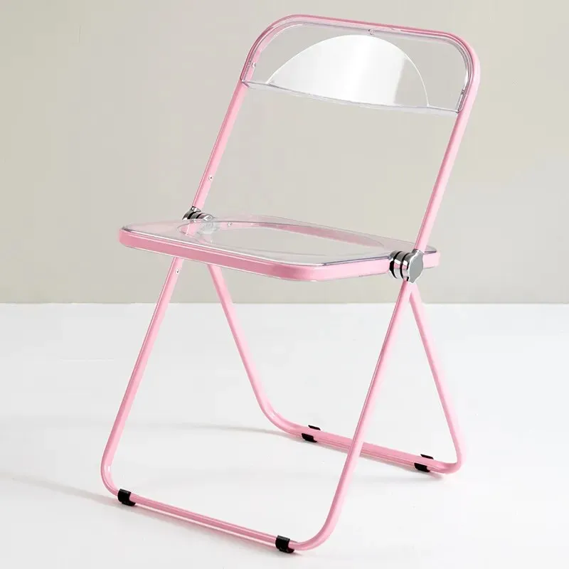 Outdoor Transparent Folding Backrest Chairs