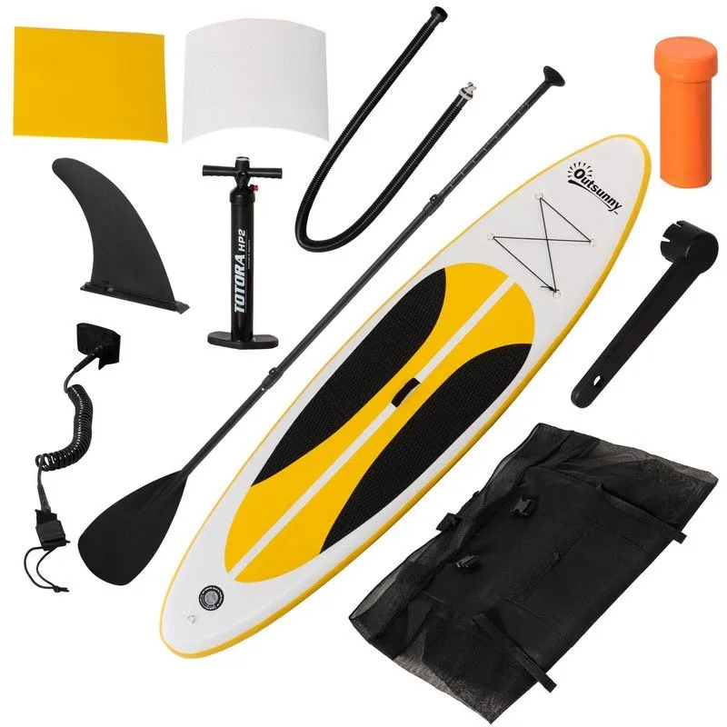 Outsunny 10' X 30" X 6" Inflatable Stand Up Paddle Board