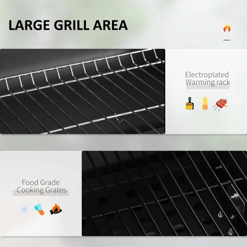 Outsunny Charcoal BBQ Grill and Smoker Combo