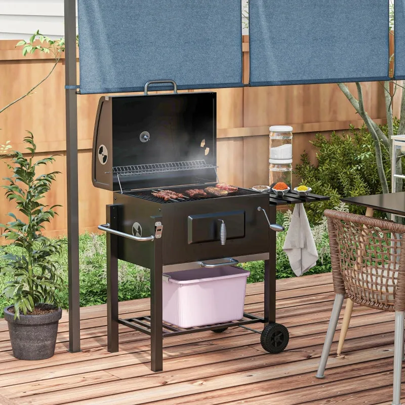 Outsunny Charcoal BBQ Grill and Smoker Combo