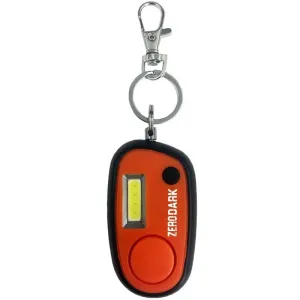Panic Chain Alarm Flashlight Keychain, Gray & Orange