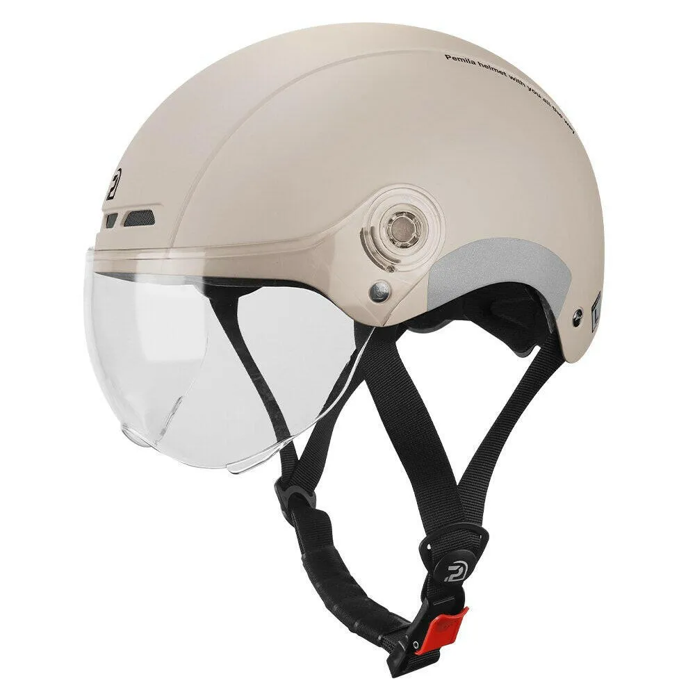 PEMILA Cycling Helmet With Goggles Lens Bicycle Helmet MTB Road Bike Reflective sticker E-Bike Motorcycle Men Women Bike Helmet