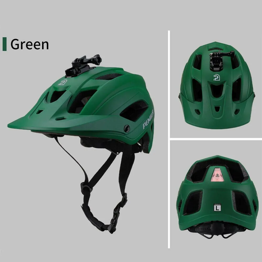 PEMILA Men MTB Bicycle Helmet Bike Safely Cap Ultra-lightweight Mountain Road Cycling Sports Riding Helmets With LED Tail light