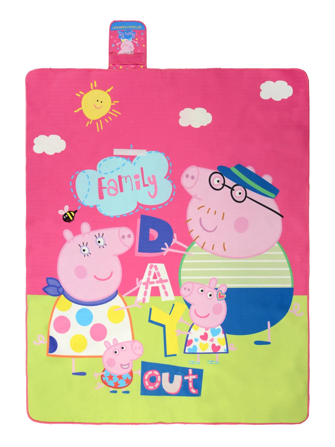 Peppa Picnic Mat 125x150cm ( 4x5 Ft) -Pink