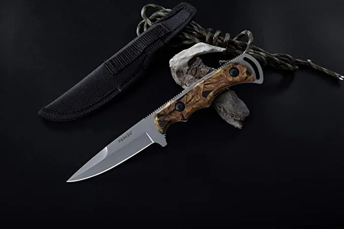 Perkin Fixed Blade Hunting Knife with Sheat