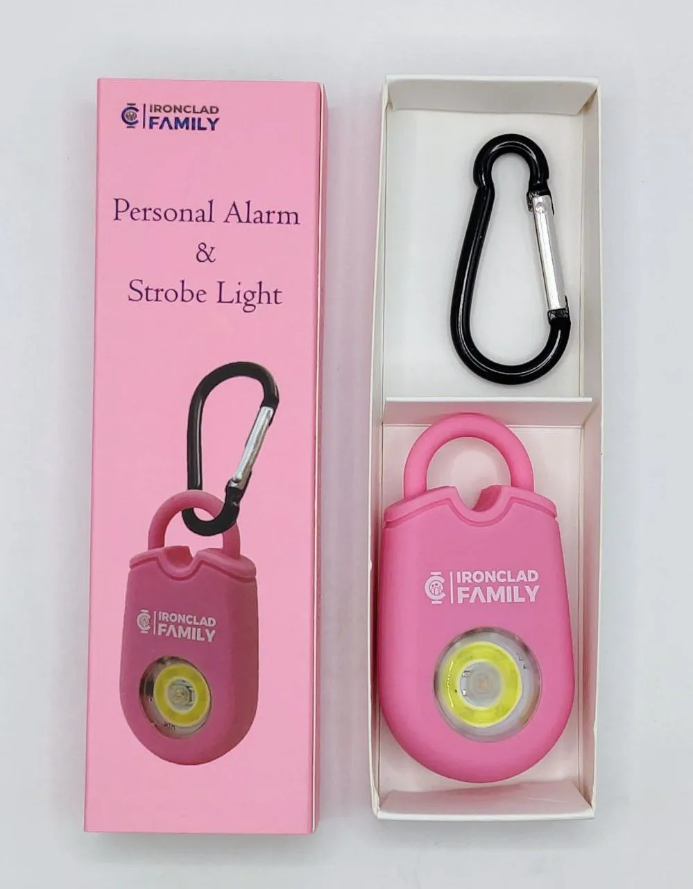 Personal Alarm for Self Defense with Flashing LED - 130dB - 50 Minutes Continuous Siren - Safety Alarm