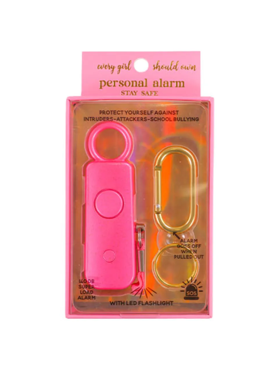 Personal Alarm Keychain - 14 Asst By Simply Southern