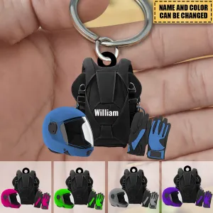 Personalized Skydiving Acrylic Keychain, Gift For Skydiving Lovers