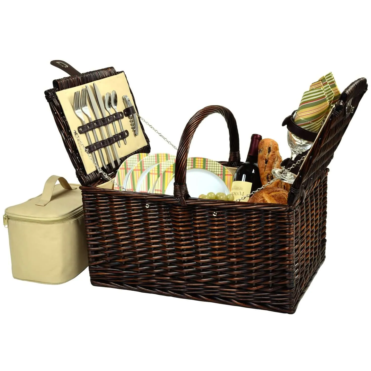 Picnic at Ascot Buckingham Picnic Basket for 4