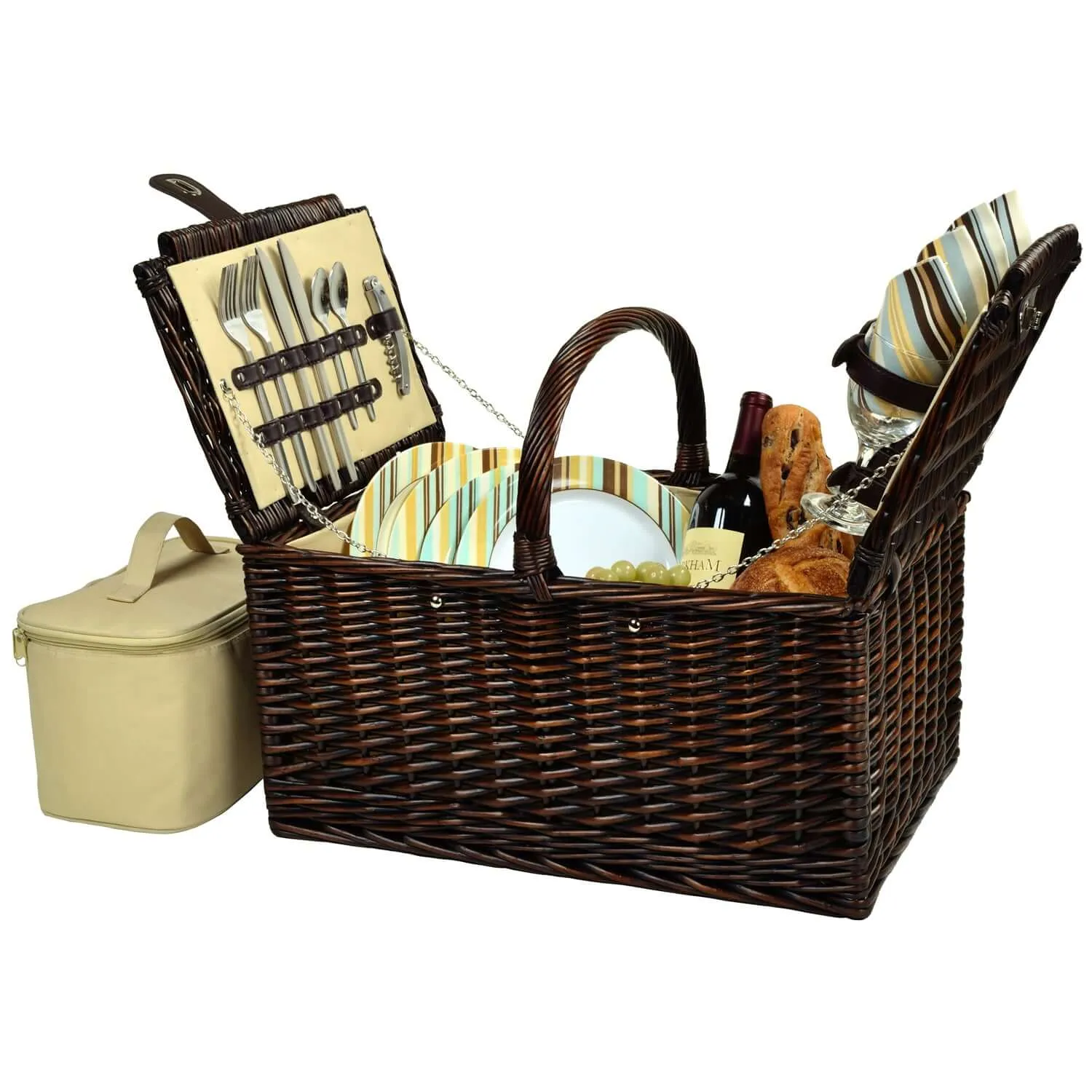 Picnic at Ascot Buckingham Picnic Basket for 4