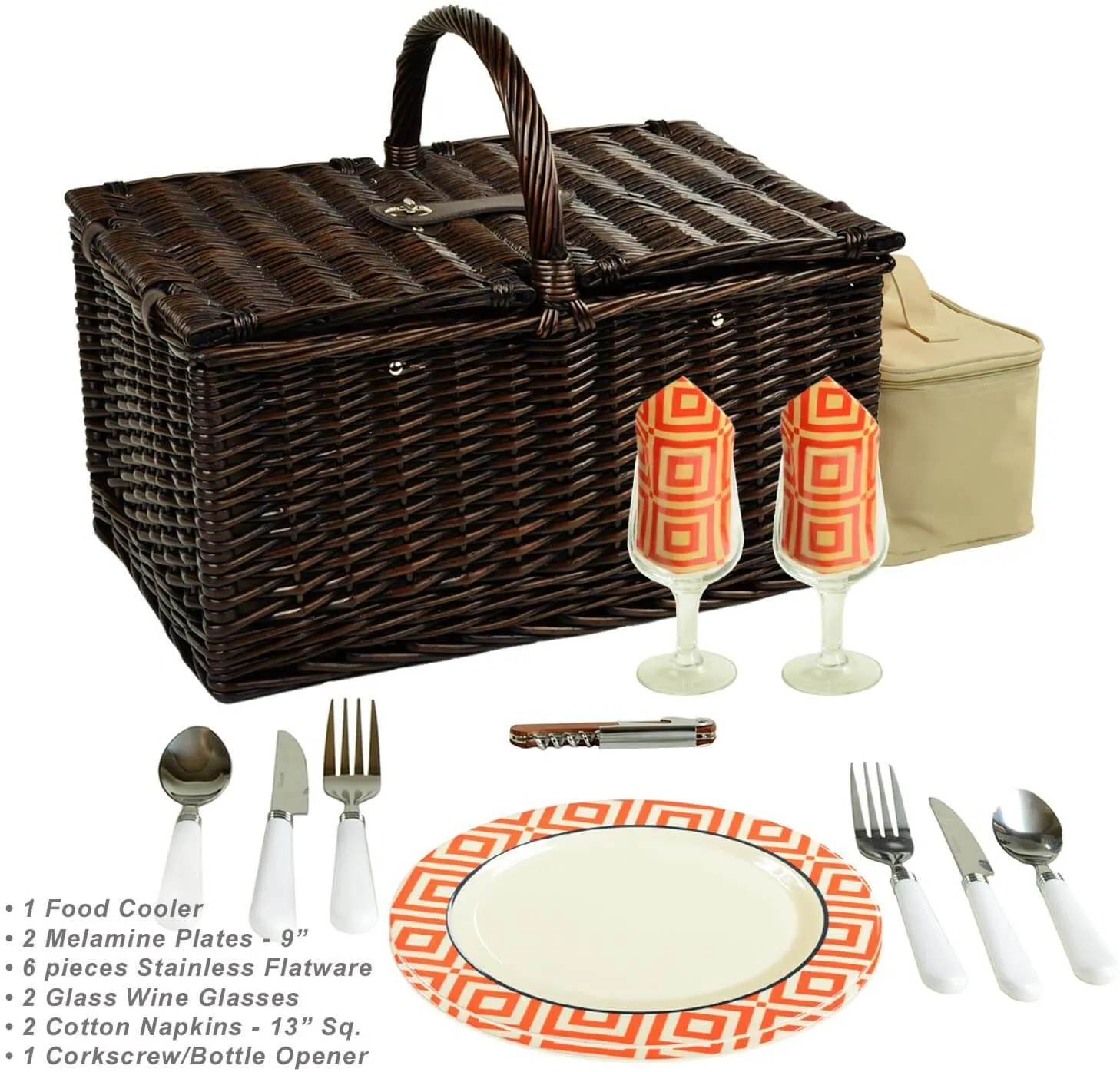 Picnic at Ascot Surrey Picnic Basket for 2