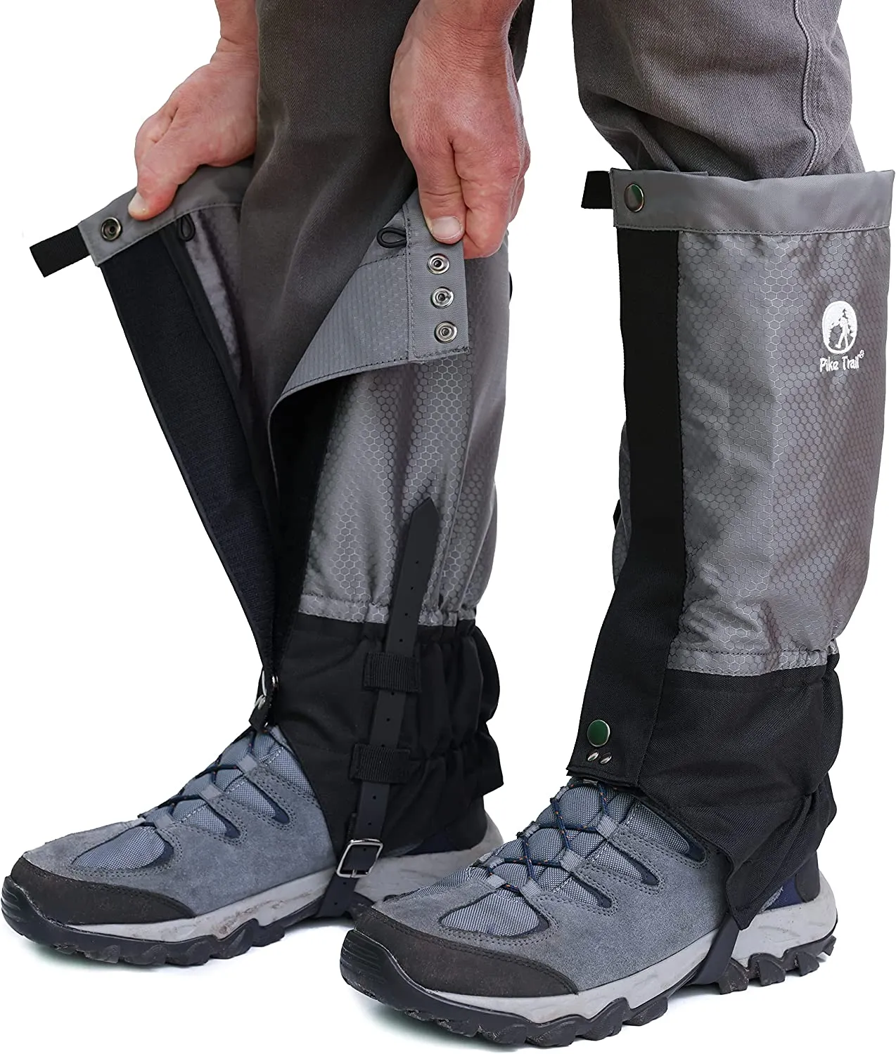 Pike Trail Leg Gaiters – Waterproof and Adjustable Snow Boot Gaiters for Hiking, Walking, Hunting, Mountain Climbing and Snowshoeing