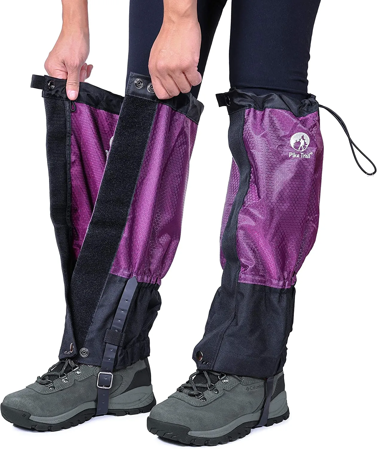Pike Trail Leg Gaiters – Waterproof and Adjustable Snow Boot Gaiters for Hiking, Walking, Hunting, Mountain Climbing and Snowshoeing