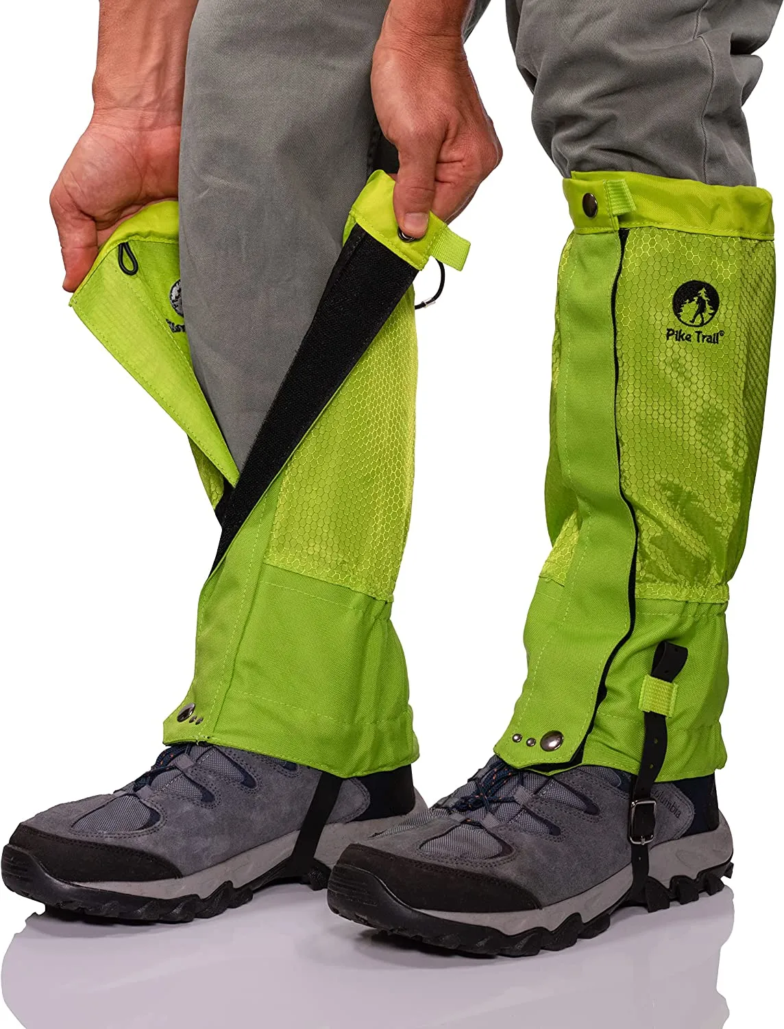 Pike Trail Leg Gaiters – Waterproof and Adjustable Snow Boot Gaiters for Hiking, Walking, Hunting, Mountain Climbing and Snowshoeing