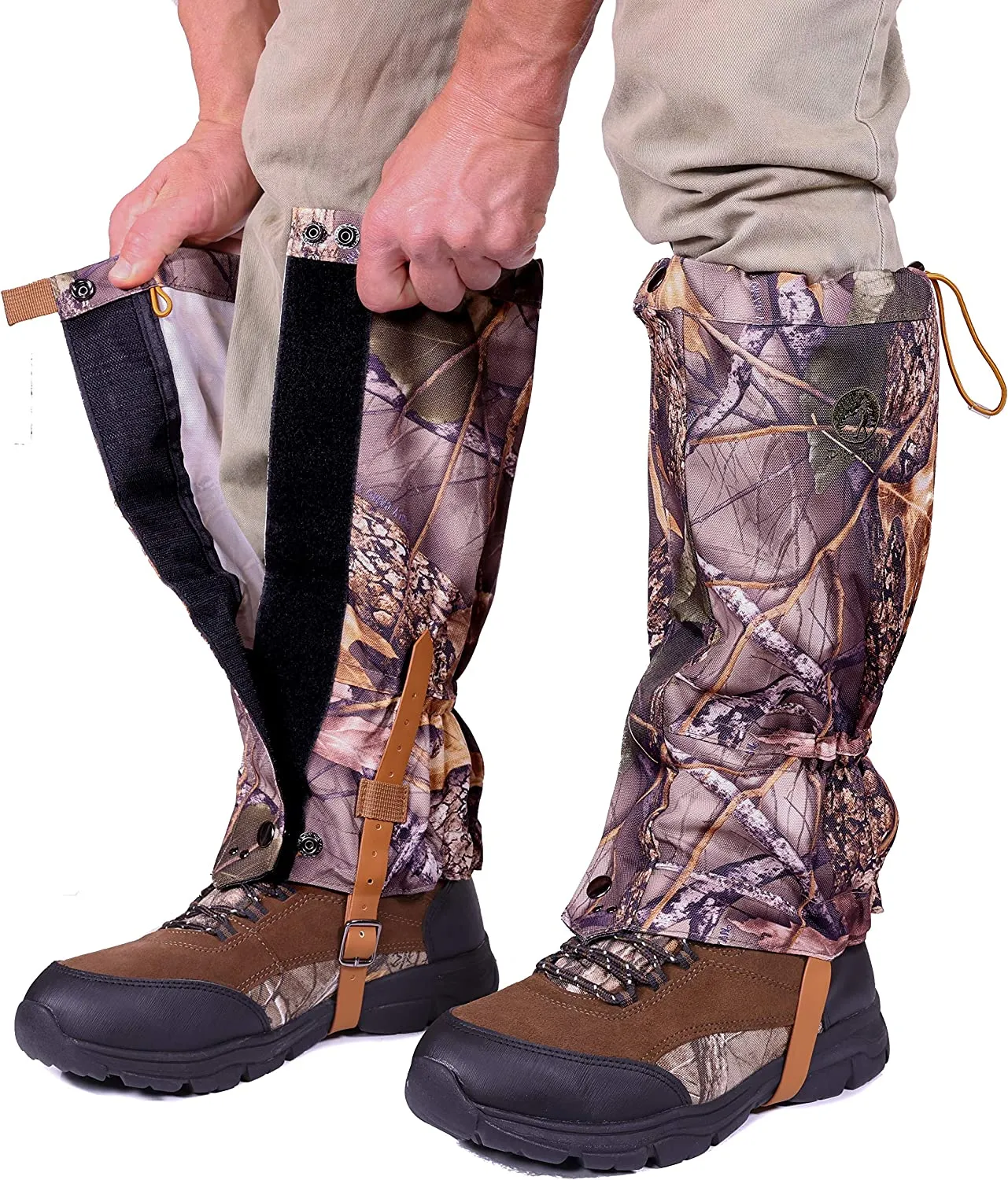 Pike Trail Leg Gaiters – Waterproof and Adjustable Snow Boot Gaiters for Hiking, Walking, Hunting, Mountain Climbing and Snowshoeing