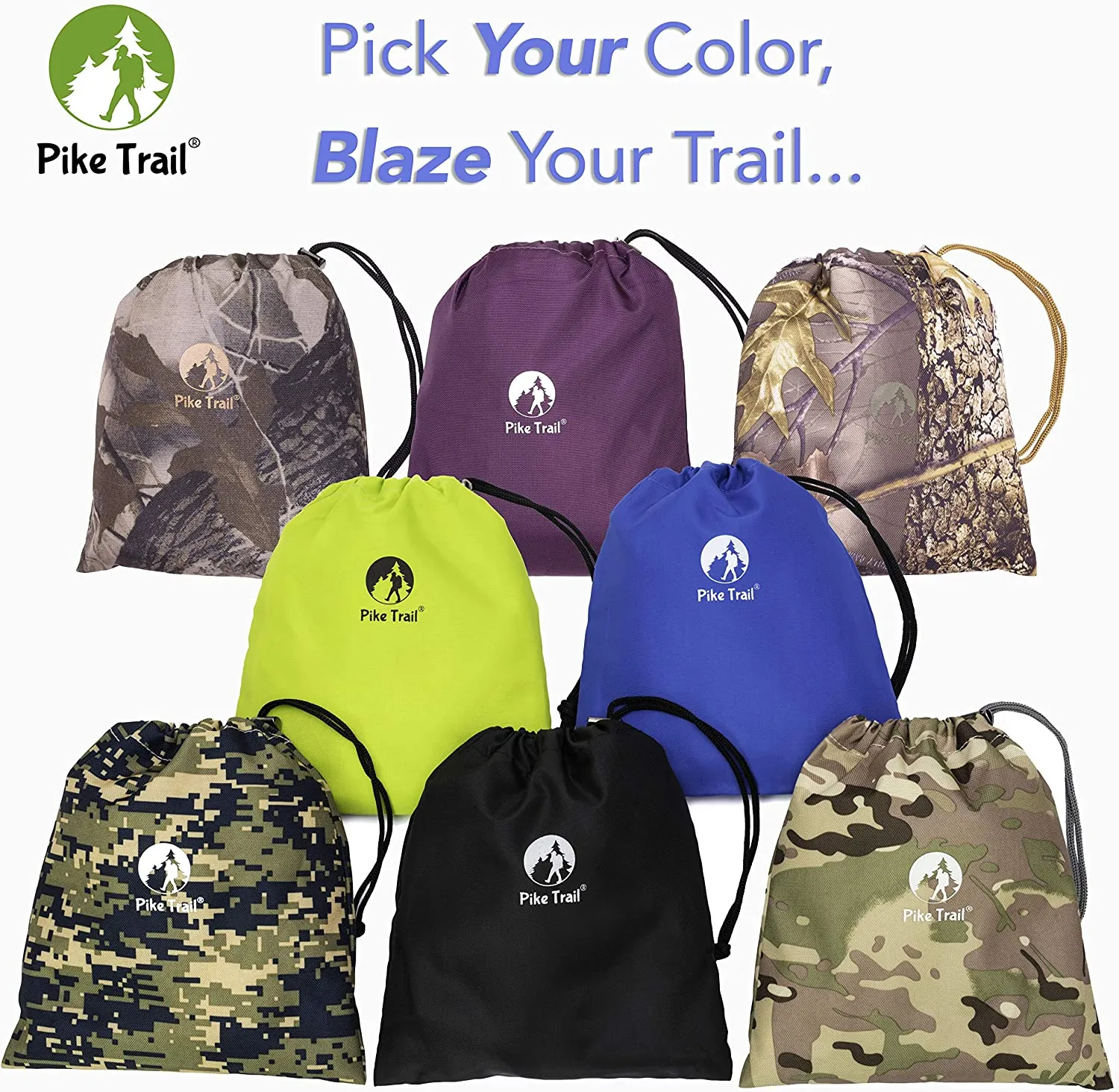 Pike Trail Leg Gaiters – Waterproof and Adjustable Snow Boot Gaiters for Hiking, Walking, Hunting, Mountain Climbing and Snowshoeing