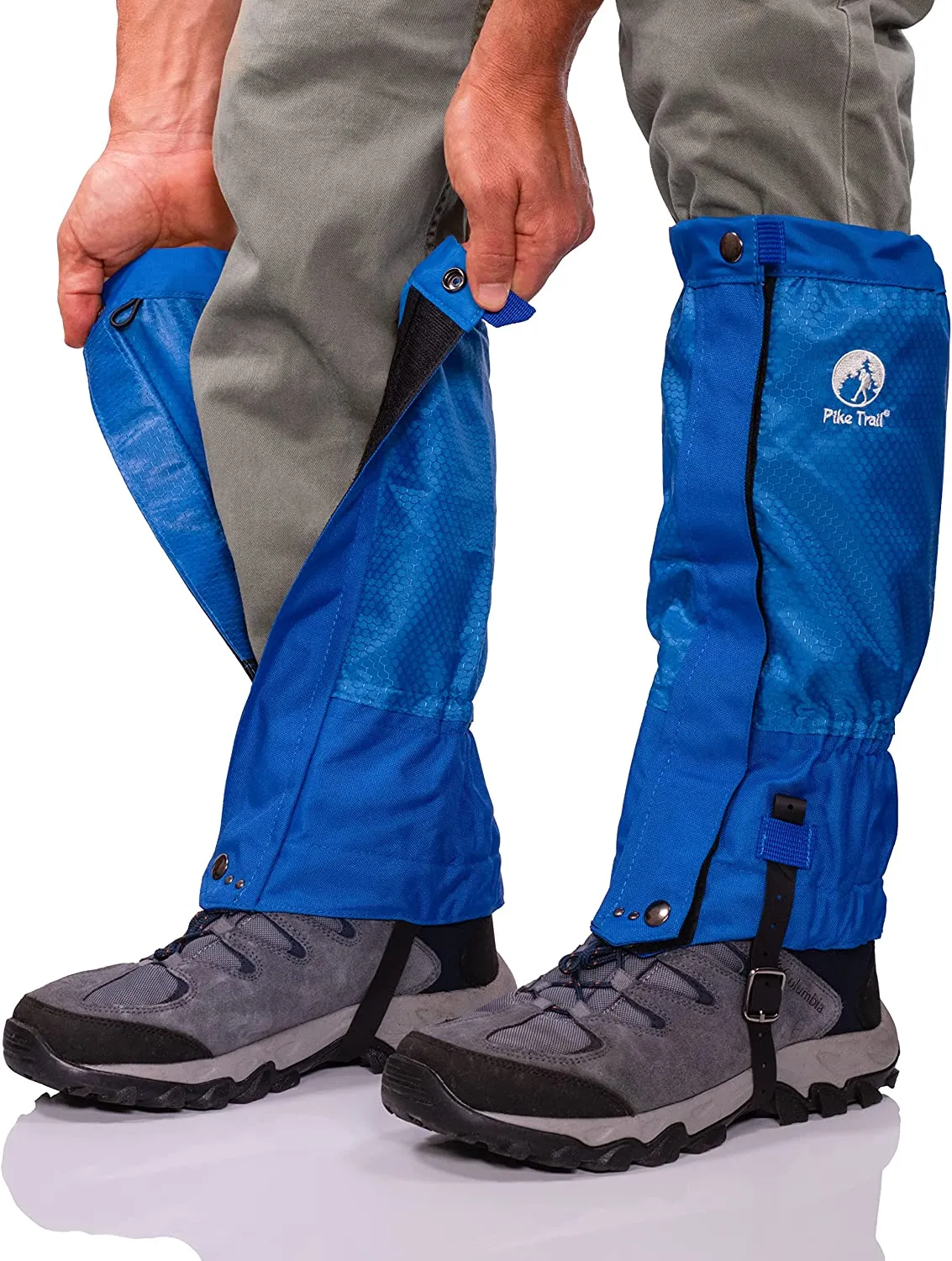 Pike Trail Leg Gaiters – Waterproof and Adjustable Snow Boot Gaiters for Hiking, Walking, Hunting, Mountain Climbing and Snowshoeing