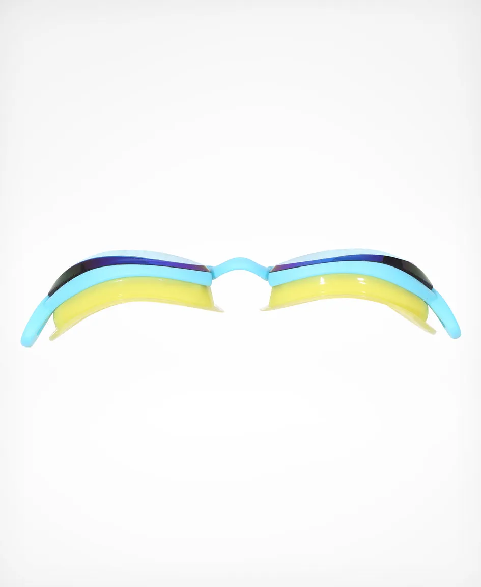Pinnacle Air Seal Swim Goggle - Aqua/Fluo Yellow