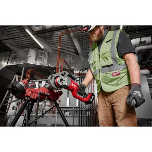 Pipe Threader - Milwaukee M18 FUEL™ Compact Pipe Threader w/ ONE-KEY™ w/ 1/2" - 1-1/4" Compact NPT Forged Aluminum Die Heads, 2870-22