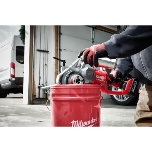 Pipe Threader - Milwaukee M18 FUEL™ Compact Pipe Threader w/ ONE-KEY™ w/ 1/2" - 1-1/4" Compact NPT Forged Aluminum Die Heads, 2870-22