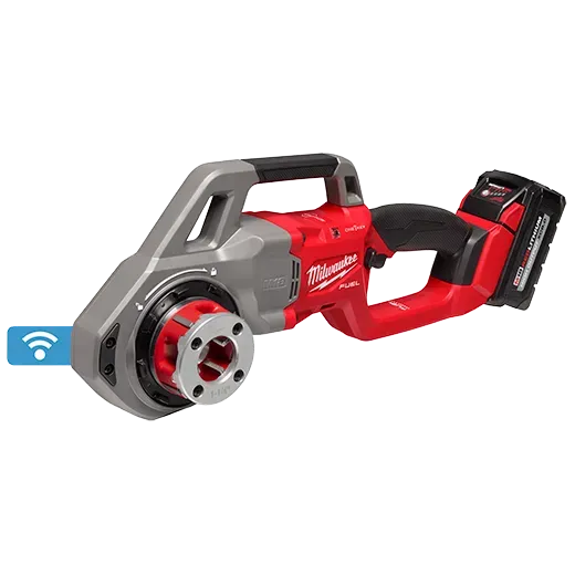 Pipe Threader - Milwaukee M18 FUEL™ Compact Pipe Threader w/ ONE-KEY™ w/ 1/2" - 1-1/4" Compact NPT Forged Aluminum Die Heads, 2870-22