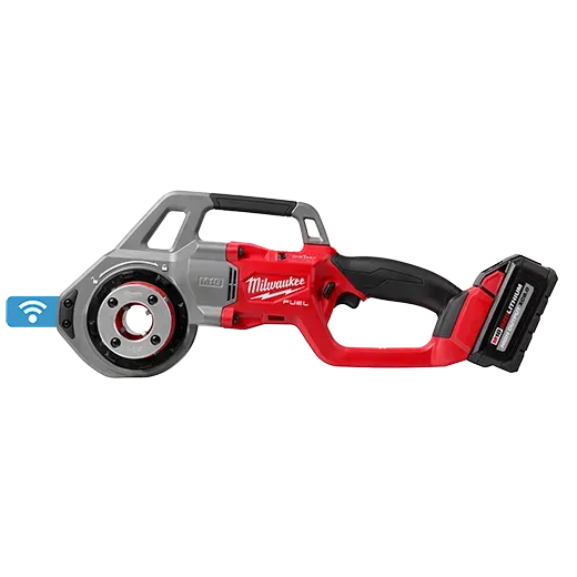 Pipe Threader - Milwaukee M18 FUEL™ Compact Pipe Threader w/ ONE-KEY™ w/ 1/2" - 1-1/4" Compact NPT Forged Aluminum Die Heads, 2870-22